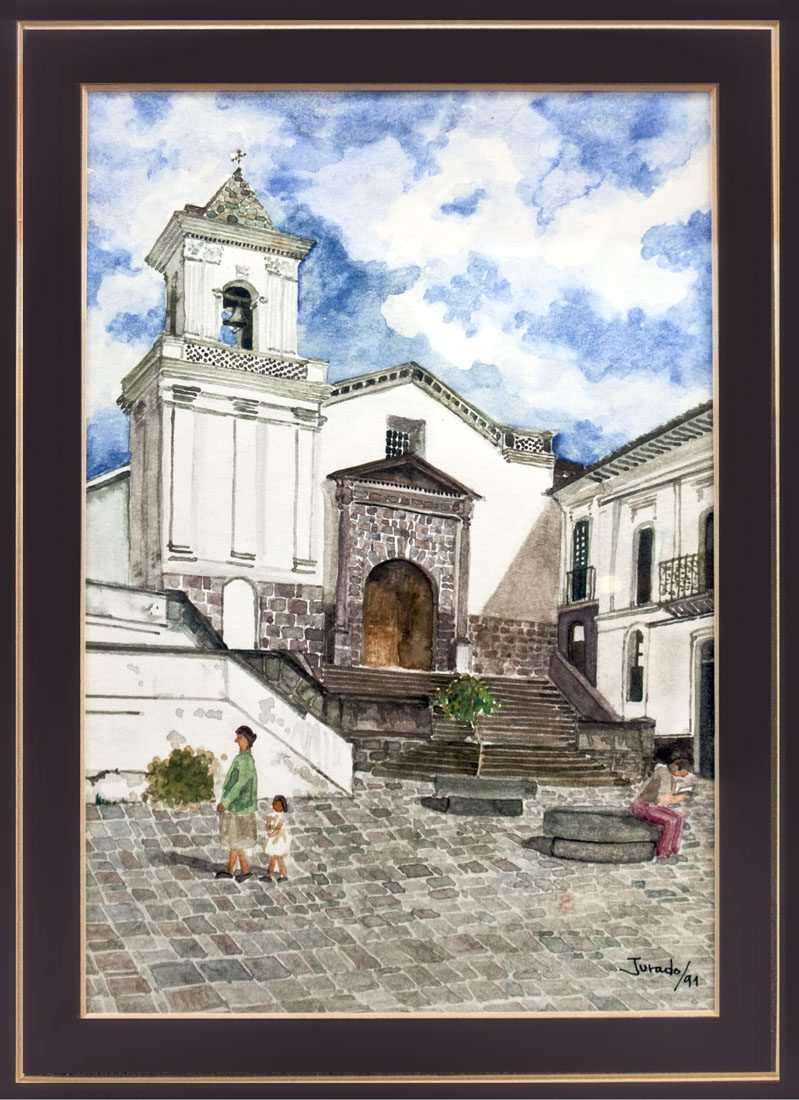 Iglesia de El Belén, acuarela
