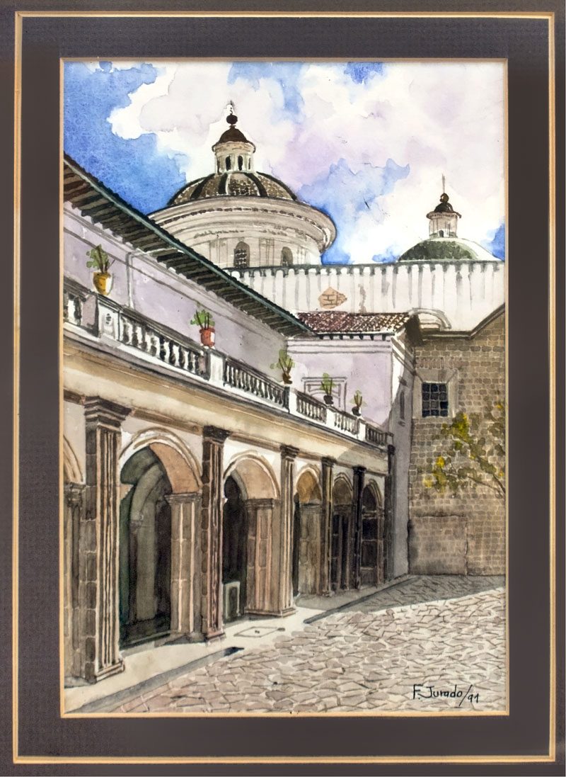 Convento de La Merced, acuarela